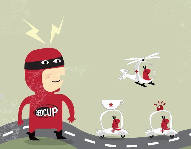 Red Cup Coffee illustration