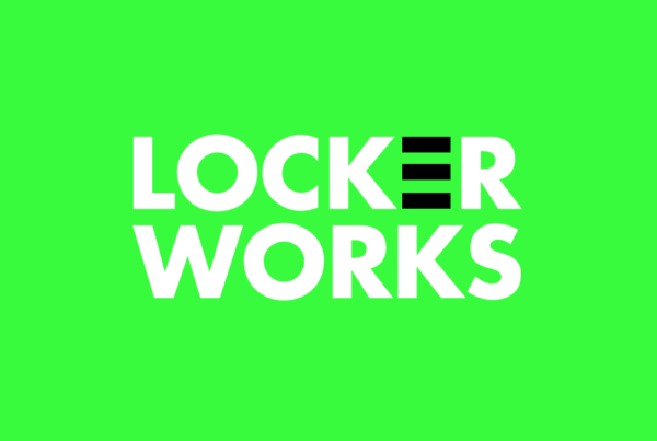 LockerWorks logo identity