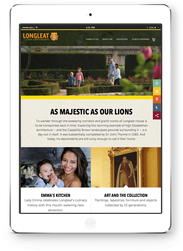 Responsive Website Design - Inner page - Tablet