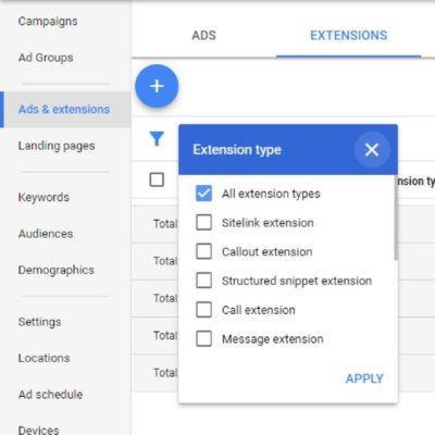 Google Adwords Ad Extensions