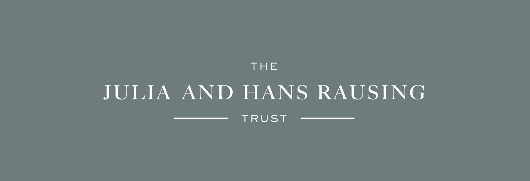The Julia and Hans Rausing Trust brand identity