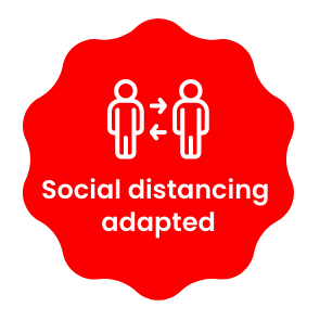 Social distancing adapted
